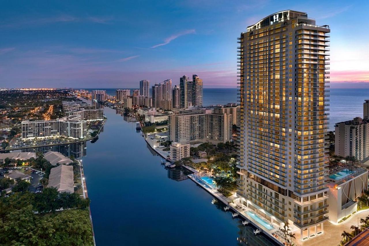 Hyde Beach House Three-Bedroom, Waterfront, Ocean And Intercostal View, Rooftop Pool, 5 Min Walk To Beach Холивуд Екстериор снимка